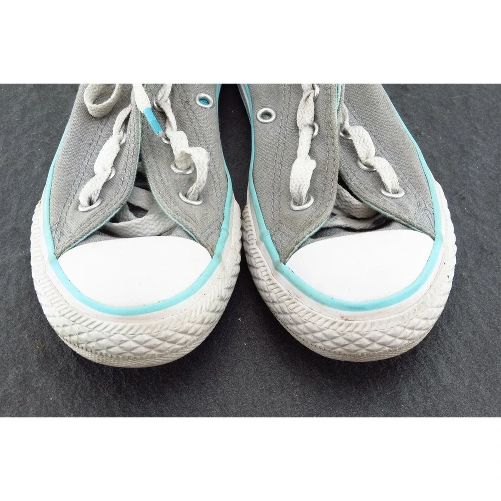 Converse all Star Toddler Girls 13 Medium Gray Low Top Fabric 6488568f‎